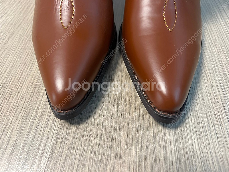 강자매 웨스턴 부츠 빈티지브라운 240 새상품--1
