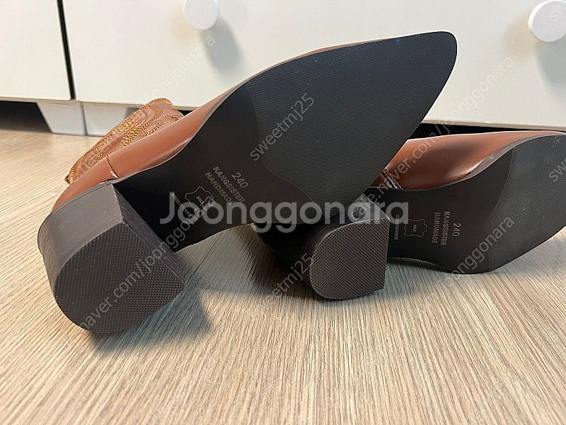 강자매 웨스턴 부츠 빈티지브라운 240 새상품--4