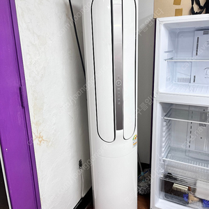 에어컨 냉방기 캐리어 에어로 18단 스탠드형 에어컨 CPVM-A164PD 45만원에 팝니다(실외기포함)
