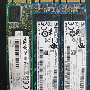 M2 SATA 256gb 3개 개당 만원 팔아요