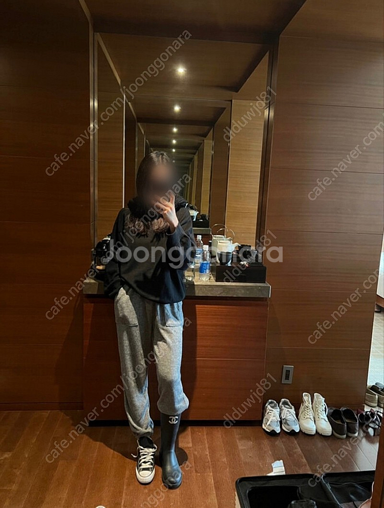츄니토리 니트 조거 그레이 M팝니다.--0