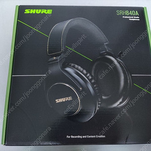 SHURE SRH840A 슈어 모니터링 헤드폰(커버)