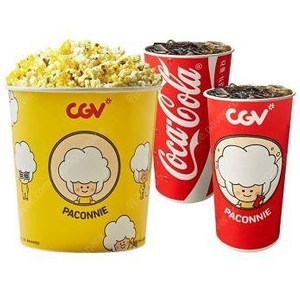 CGV 콤보 (고소팝콘L 1개+탄산M 2개) 1장을 7,000원에 판매 (유효기간 ~2023.10.31, 다수보유)