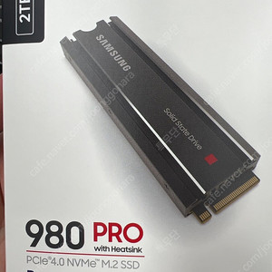 삼성 M.2 SSD 980 PRO 2TB 미개봉 방열판 포함