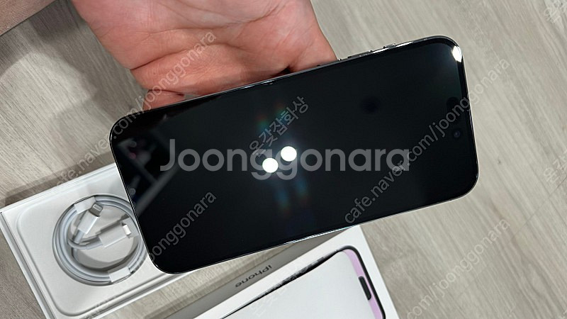 아이폰14프로맥스 256GB 딥퍼플 애케플 적용 팝니다...--4