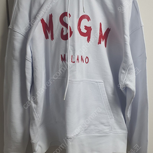 msgm 후드 2개 블랙 화이트 xl