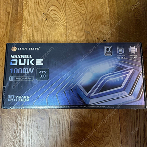 맥스엘리트 MAXWELL DUKE 1000W 80PLUS PLATINUM 풀모듈러 미개봉 새제품