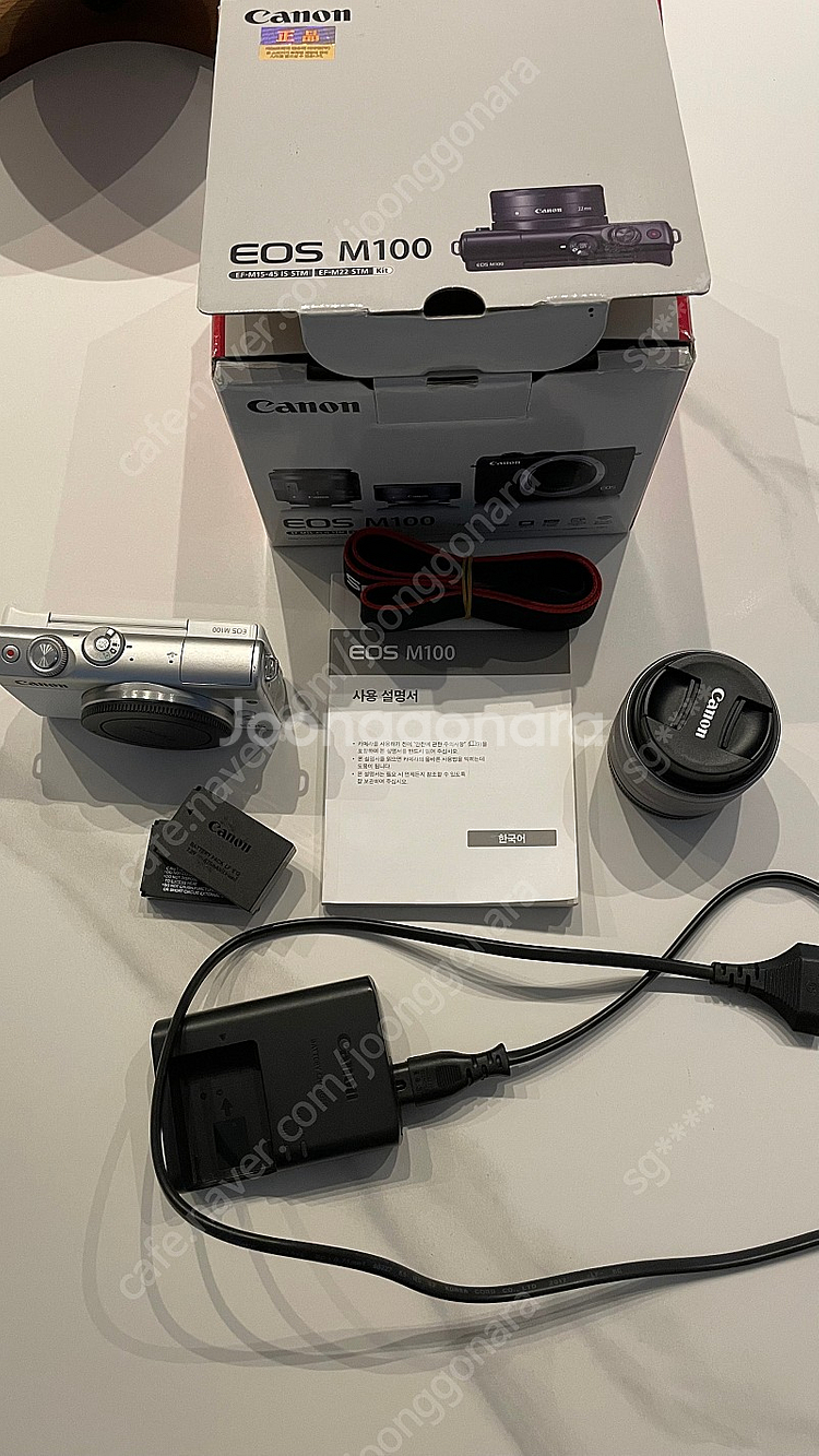 캐논 EOS M100 번들셋 미러리스 판매합니다.--0
