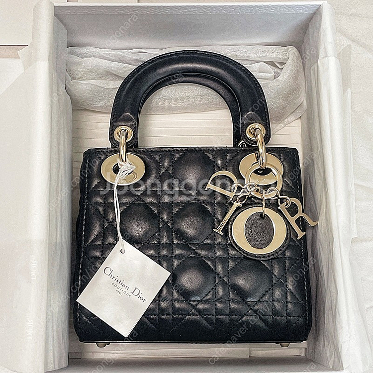 디올 레이디백 미니 LADY DIOR 블랙--1