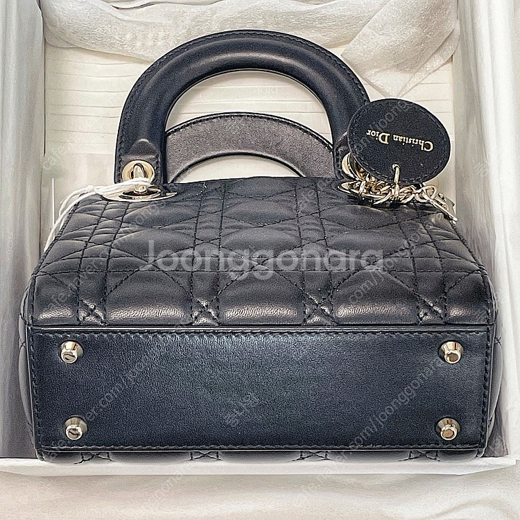 디올 레이디백 미니 LADY DIOR 블랙--3