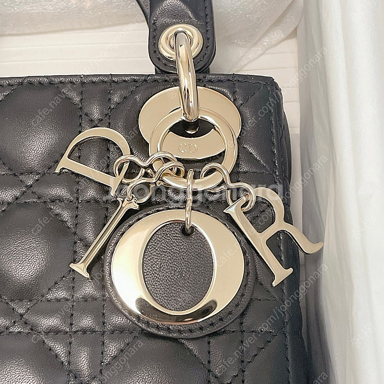 디올 레이디백 미니 LADY DIOR 블랙--4