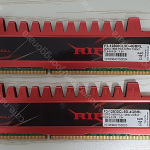 G.Skill 지스킬 DDR3 2기가 F3-12800CL9D-4GBNQ 2개