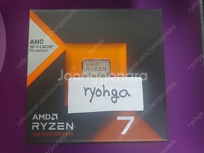 AMD라이젠7 라파엘 7800X3D 정품 미개봉 53에...--0