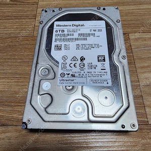 WD Ultrastar DC HC310 6TB HDD 팝니다.