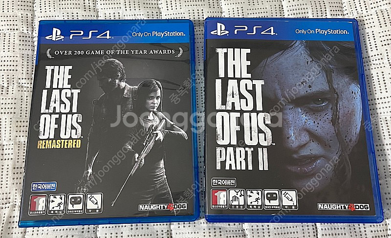 PS4 라스트 오브 어스 리마스터+파트1 일괄판매합니다...--0