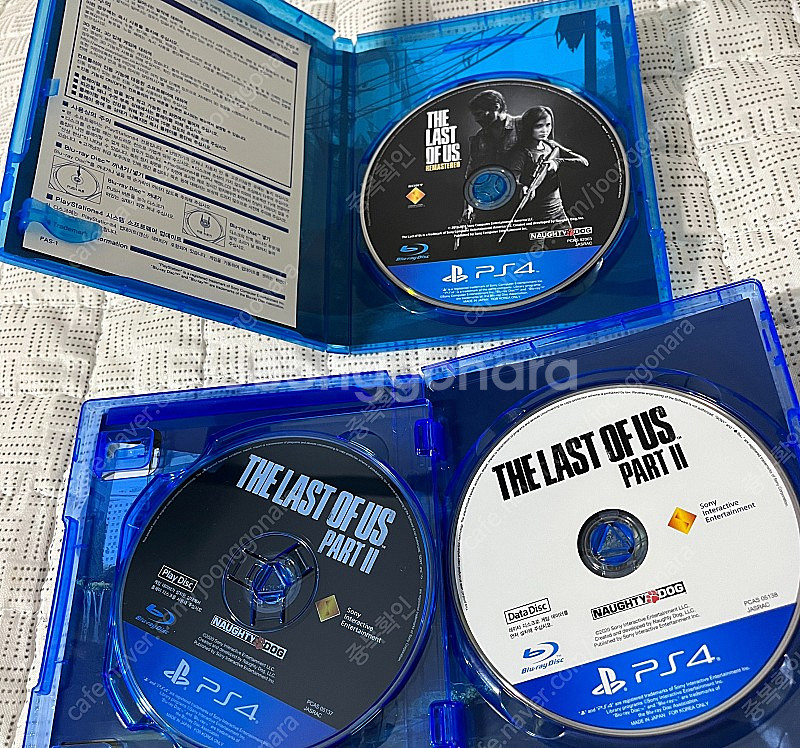 PS4 라스트 오브 어스 리마스터+파트1 일괄판매합니다...--2