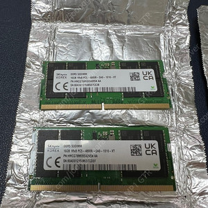 성능좋은 DDR5 노트북 16*2GB (총 32GB) 하이닉스 램 팝니다.