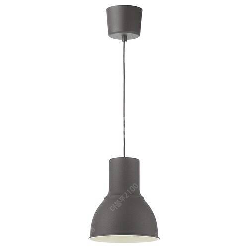 이케아 HEKTAR 헥타르 펀던트등 다크그레이 22cm--2