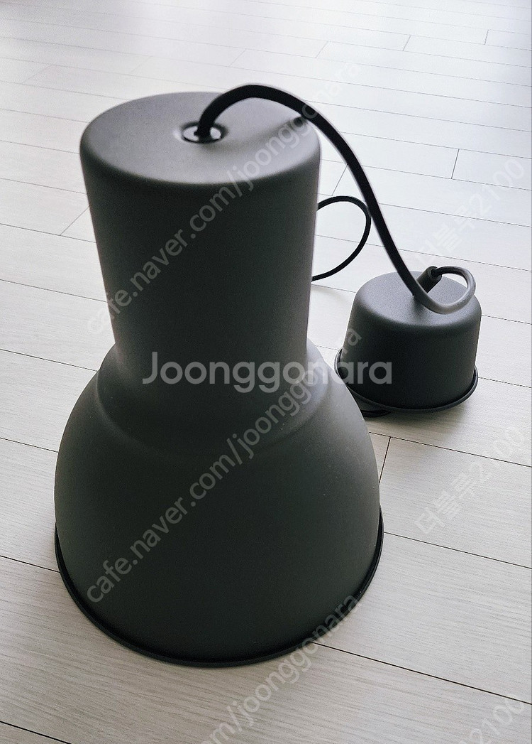 이케아 HEKTAR 헥타르 펀던트등 다크그레이 22cm--3