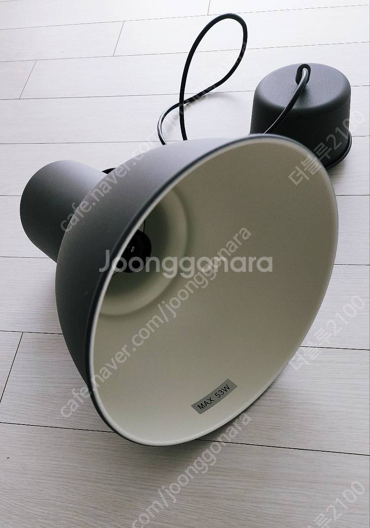 이케아 HEKTAR 헥타르 펀던트등 다크그레이 22cm--4