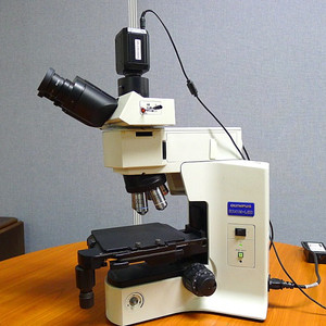 올림푸스 금속현미경 Olympus BX41M-LED 3안 실체현미경 200만화소 카메라장착 OS-CM200DV