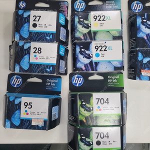 HP 잉크 932XL. 933XL. 922XL. 712B(3ED29A). 27 (C8727A). 28(C8728A). 704(CN692A) 외