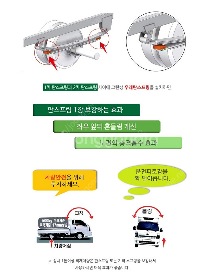 판스프링 대용 우레탄스프링 플러스--3