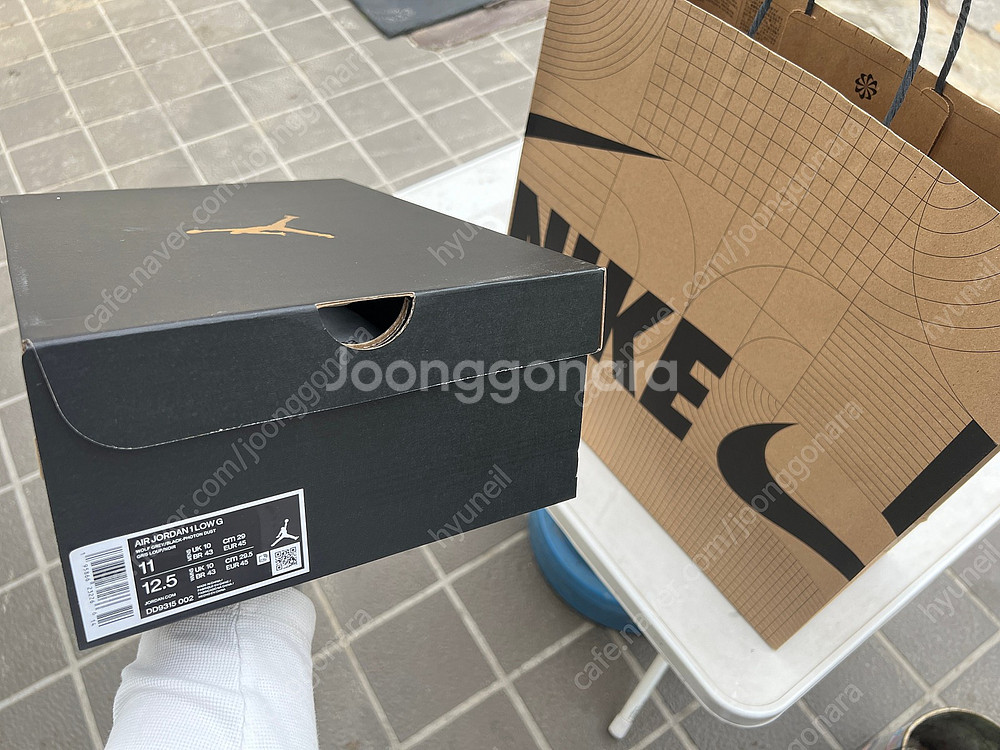DD9315-002 조던1 로우 골프 울프그레이 290--0