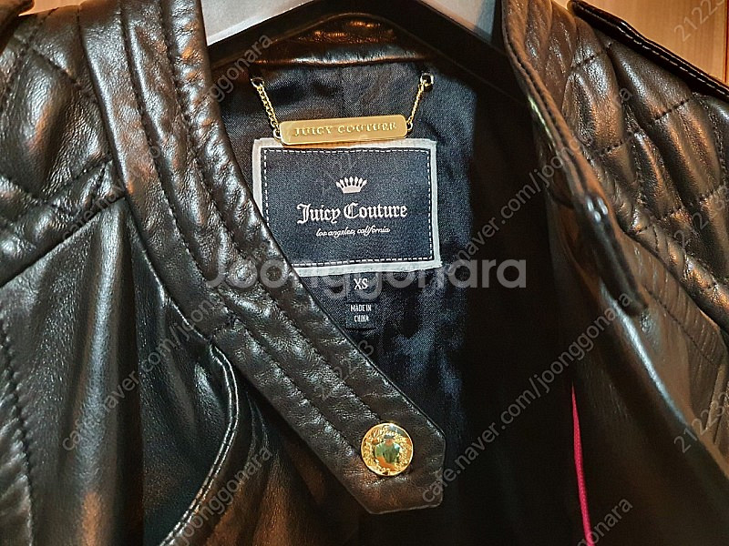 한섬 쥬시꾸뛰르 양가죽 100% 자켓 XS 44--2