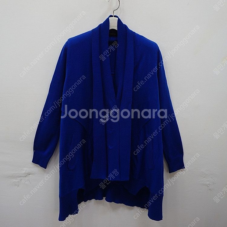 발렌시아 숄카라 A라인 롱 니트 자켓 가디건 봄 간절기 여성 S--0