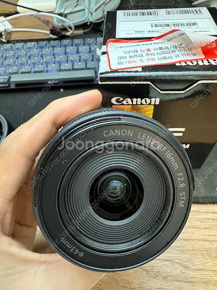 캐논 RF16mm f2.8 풀박스--2
