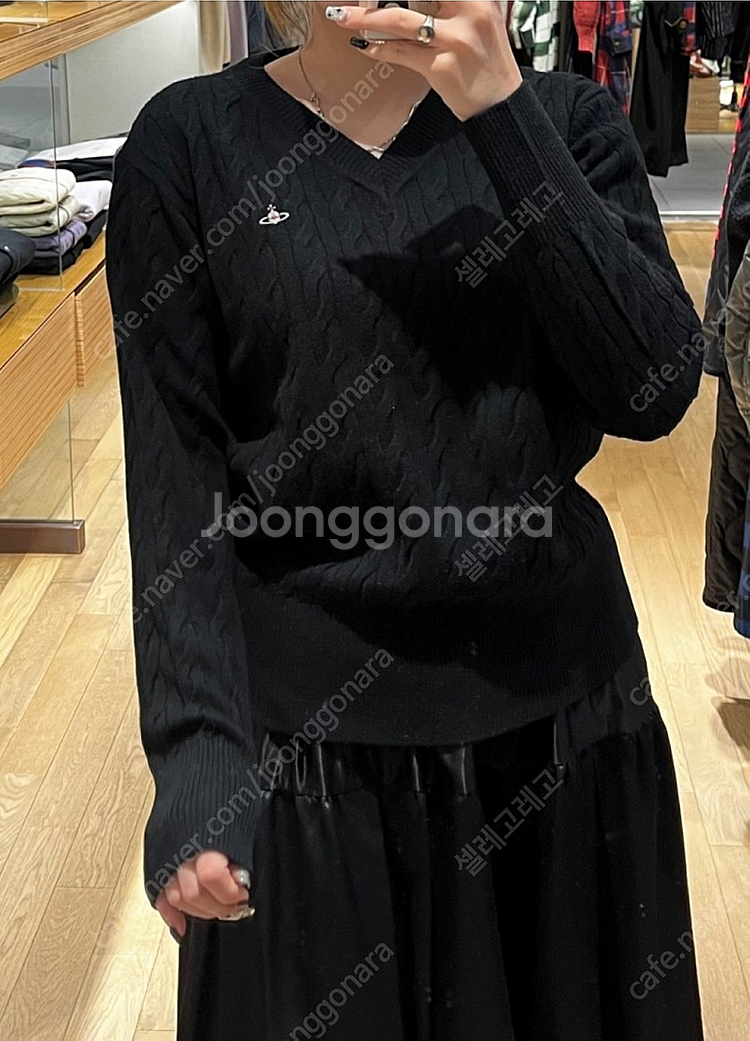 비비안웨스트우드 23FW 레드라벨 울 케이블 니트--4