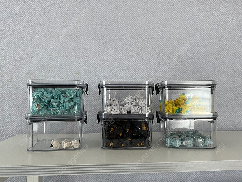 akko라벤더퍼플,오션블루,바다소금 넌클릭,u4t 키보드 스위치 팝니다--1