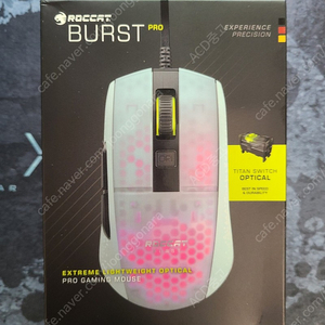 로켓 버스트 프로 Roccat Burst Pro 화이트 팝니다.