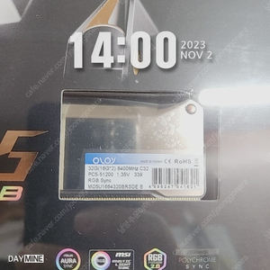 OLOy ddr5 6400Mhz CL32 32GB(16x2) 155,000원 남양주 다산동