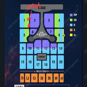 임영웅 대전콘 12/29 1구역 SR석 1석