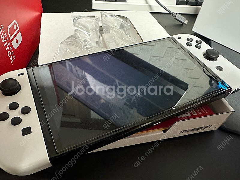 닌텐도 OLED 화이트 프로콘 링피트--0