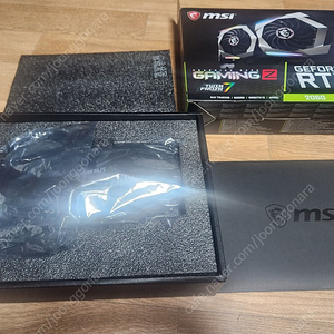 MSi rtx 2060 트윈프로져7 풀박스 팝니다