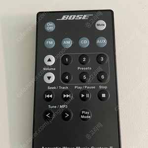 BOSE Acoustic Wave Music System 2 리모컨