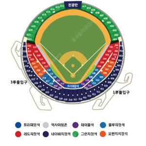 11/7 한국시리즈 1차전 LG VS KT 중앙네이비 통로 2연석 판매합니다.