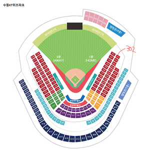 한국시리즈 3차전 딱 한자리 (1루 응원지정석 302)