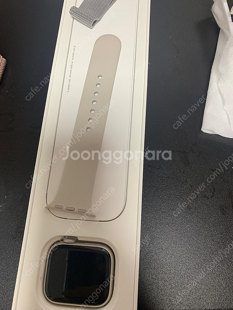 애플워치 시리즈7 41mm gps 스타라이트 판매--3