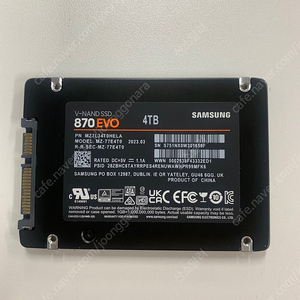 삼성 SSD EVO 870 4TB 판매합니다.