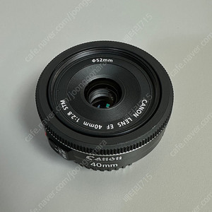 캐논 EF 40mm F2.8 팬케잌 렌즈 단품 판매