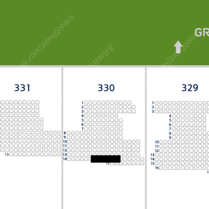 11월 13일 LG V KT 한국시리즈 5차전 3루 네이비 330블럭 2연석