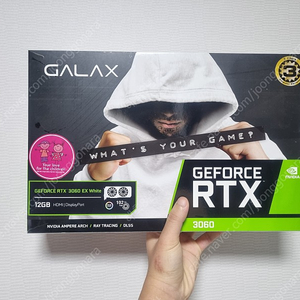 [제조 22.08. A급] 갤럭시 GALAX 지포스 RTX 3060 EX WHITE OC V2 D6 12GB 팝니다!!!