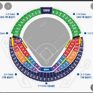 한국시리즈 5차전 레드122 2연석 <> 5차전 1루쪽 ~ 중앙네이비 교환원합니다