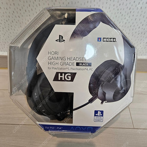 (새상품) HORI 홀리게이밍 헤드셋 하이 그레이드 블랙 (for PS5)