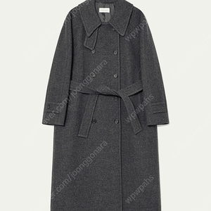 킨더살몬 더블 코트 FW23 Madison Double Coat Dark Gray Melange