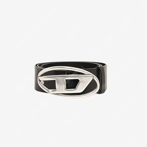 Diesel B-1DR Leather Belt with D Buckle Black 디젤 레더 벨트 D 버클 블랙 80